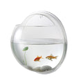 Aquavue Hanging Sphere Aquarium - Acrylic Wall Fish Tank with Plant