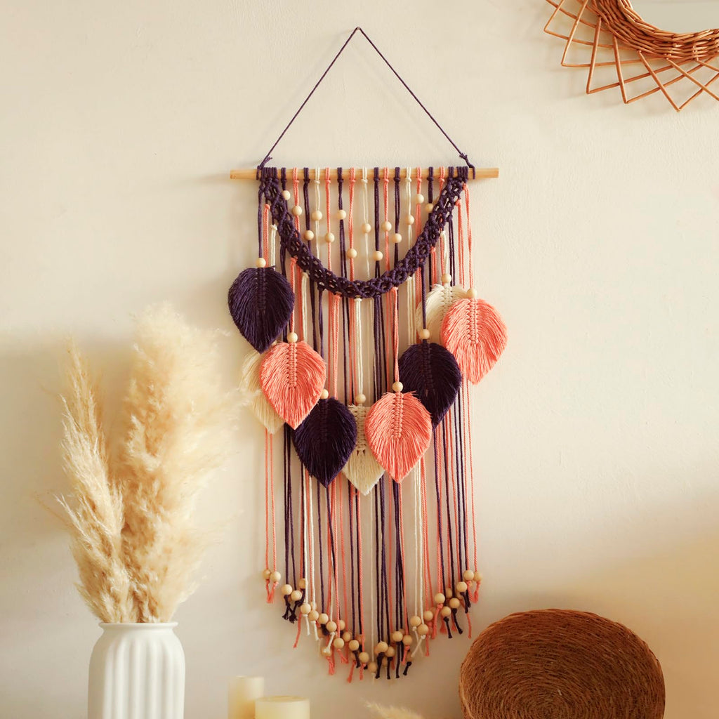LeafyLux Macrame Wall Tapestry - Boho Bedroom Decor